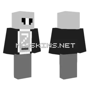 Gray Scale Robot Minecraft skin