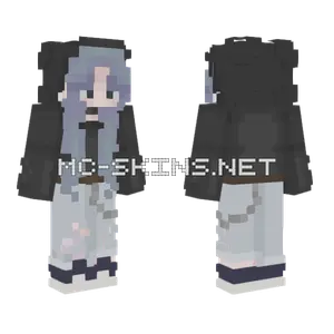 Gray School Uniform Minecraft skin
