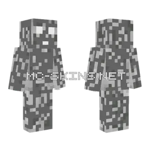 Gray Stone Golem Minecraft skin