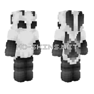 Gray White Moth Minecraft skin