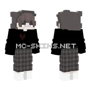 Gray Wolf Boy Minecraft skin