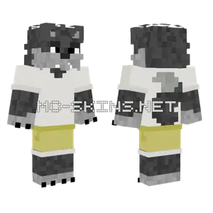 Gray Wolf Creature Minecraft skin