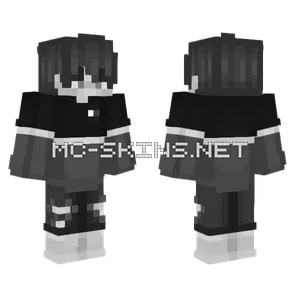 Grayscale Kyri G Minecraft Skin Minecraft skin