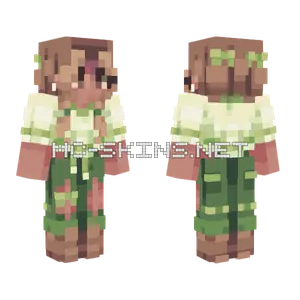 Grean Girl Minecraft skin