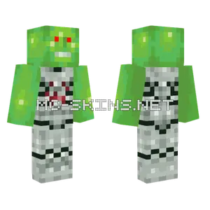 Green Alien Cyborg Minecraft skin
