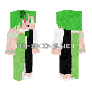 Green And White Outfit Minecraft skin