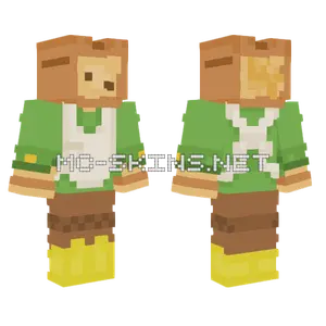 Green Apron Girl Minecraft skin