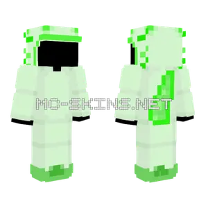 Green Axolotl Onesie Minecraft skin