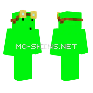 Green Blob Acquired Goggles Minecraft skin