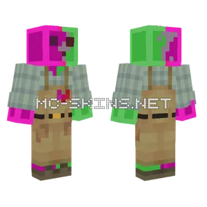 Green Blob Valley Minecraft skin