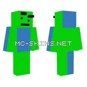 Green Blue Monster Minecraft skin