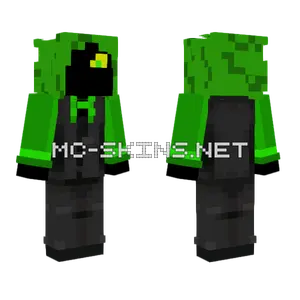 Green Cloak Minecraft skin