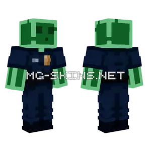 Green Cop Minecraft skin