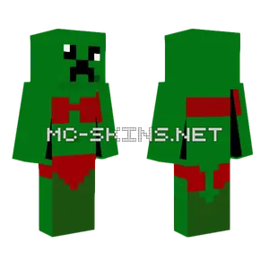Green Creeper Suit Minecraft skin