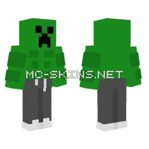 Green Creeper Suit Minecraft skin
