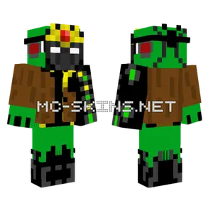 Green Crocodile Creature Minecraft skin