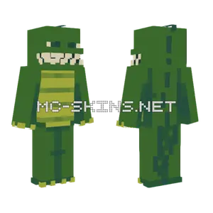 Green Crocodile Skin Minecraft skin