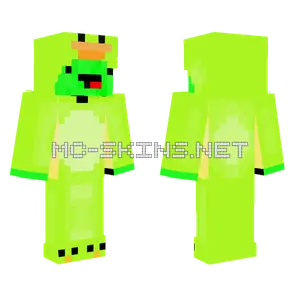 Green Derpy Duck Skin Minecraft skin