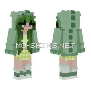 Green Dinosaur Minecraft skin
