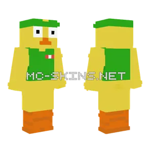 Green Duck Hat Minecraft skin