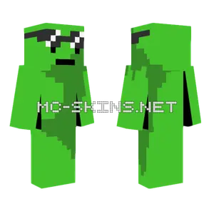 Green Dude with Sunglasses