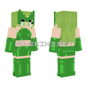 Green Elf Girl Minecraft skin