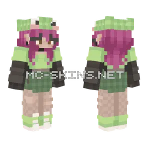 Green Elf Girl Minecraft skin