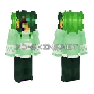 Green Fishmas Minecraft skin