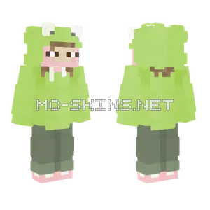 Green Froggy Boy Minecraft skin