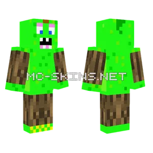 Green Furcorn Minecraft skin