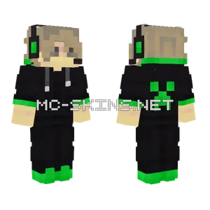 Green Gamer Boy Redesigned Minecraft skin
