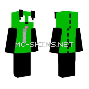 Green Gir Minecraft skin