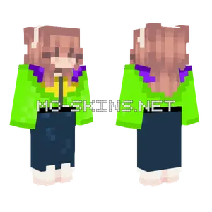 Green Girl 2 Minecraft skin