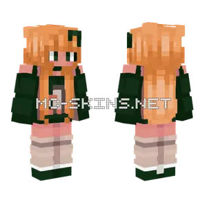 Green Girl Minecraft skin