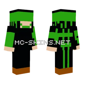 Green Hacker Skin Minecraft skin