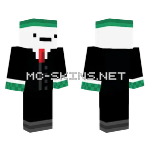 Green Hat Suit Minecraft skin