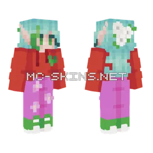Green Hearts My Double Life Minecraft skin