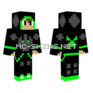 Green Hood Skin Minecraft skin