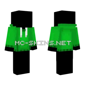 Green Hoodie Template Minecraft skin