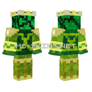 Green King Minecraft skin