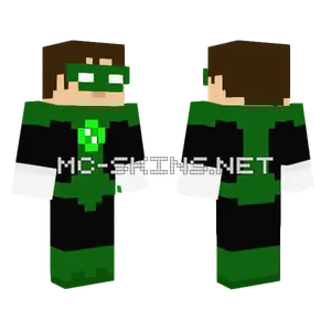 Green Lantern Hal Jordan Minecraft skin