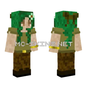 Green Leafy Outfit Minecraft skin