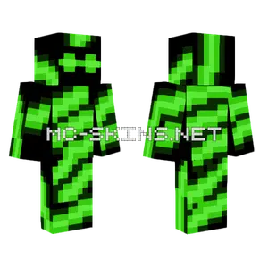 Green Lightning Minecraft skin
