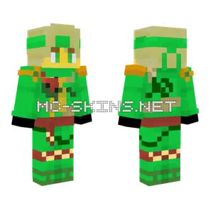 Green Lizard Sombrero Minecraft skin
