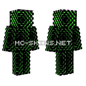 Green N Black Minecraft skin