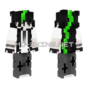 Green Neon Boy Minecraft skin