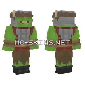 Green Orc Warrior Minecraft skin