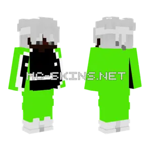 Green Pixelated Boy Minecraft skin