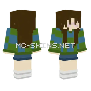 Green Plaid Overalls Boy Minecraft skin
