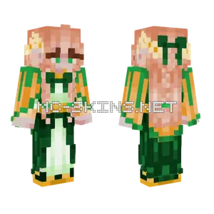 Green Princess Minecraft skin